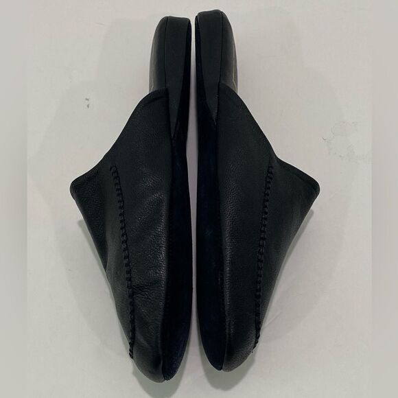 John Weitz Hand Crafted All Leather Men’s Black Slipper Size 14 main image 10